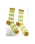 Chaussettes Crystal Arlequin Anis Tendance