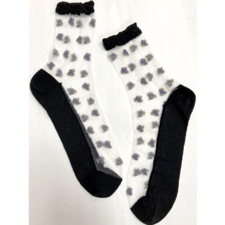 Chaussettes crystal Lavande en fleurs Caprices