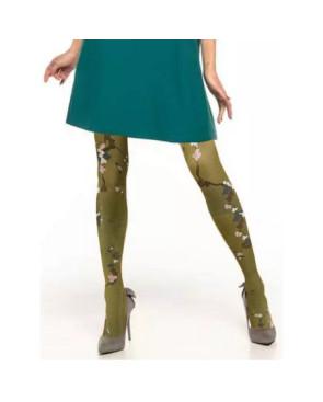 Collant-berthe-aux-grands-pieds-sakura-Fleuri-vert-amande-vrai