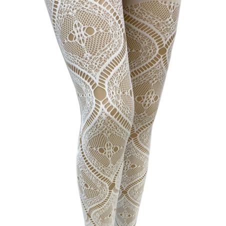 Collant Dentelle baroque ivoire Les petits Caprices