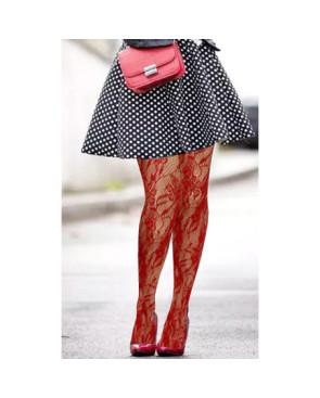 Collant-LPC-Dentelle-florale-rouge-détail-porté