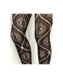 Collant Dentelle baroque noir Les petits Caprices
