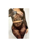 Coffret Top et leggings dentelle Bouquet fleuri
