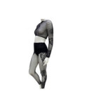 Coffret Top et leggings résille baroque