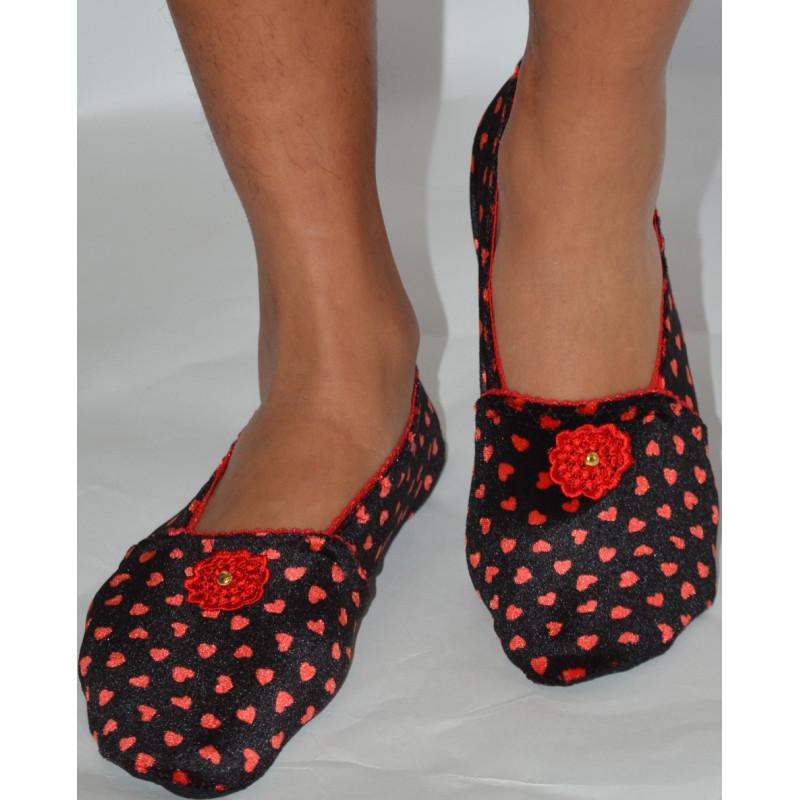 Chausson de voyage Carina Red  Ixli