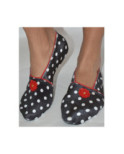 Chausson de voyage Noir pois Blanc Ixli