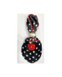 Chausson de voyage Noir pois Blanc Ixli