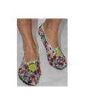 Chausson de voyage Elisa Vert Fleuri Ixli