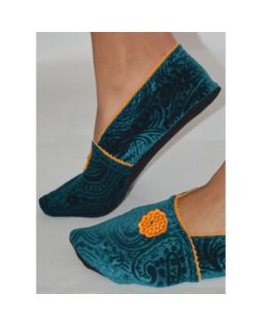 chaussons-tissu-imprimé-de-voyage-ixli-les-petits-caprices-flor-jaune