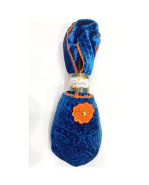  chaussons-tissu-imprimé-de-voyage-ixli-les-petits-caprices-flor-ORANGE-entier-à-plat