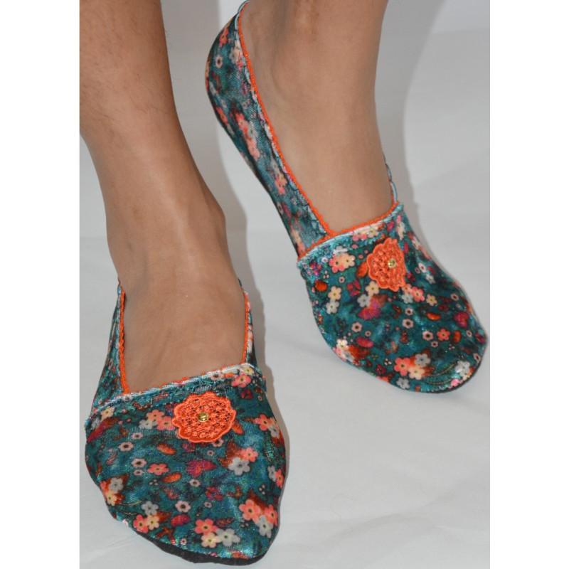 Chausson de voyage Iris Orange Ixli