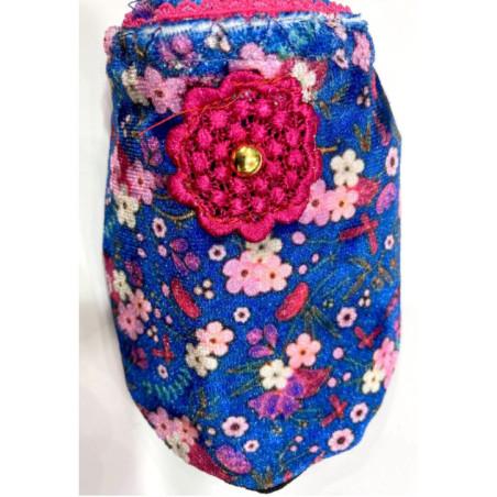 Chausson de voyage Iris rose Ixli