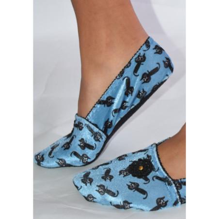  Chausson-coréen-lpc-ixli-Miaou-jeans-noir-profil