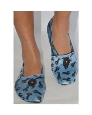 Chausson-coréen-lpc-ixli-Miaou-jeans-noir-avant-porté