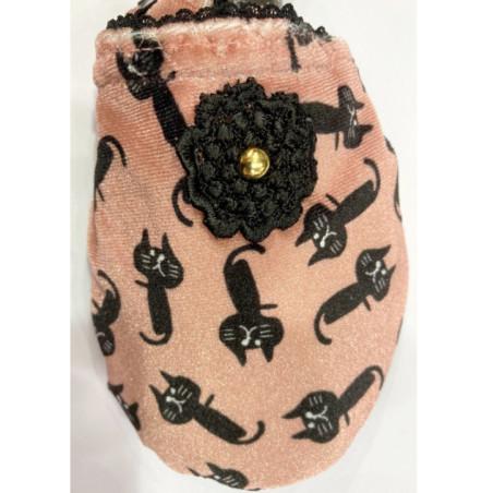 Chaussons de Voyage Miaou Rose Ixli