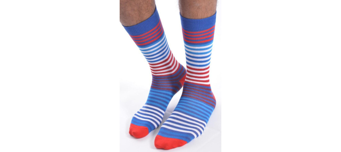 Chaussettes Cronert Homme rayures