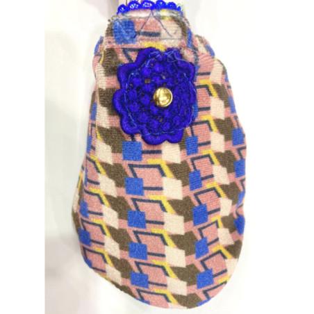 Chaussons de Voyage Square Bleu Ixli