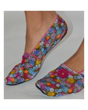 Cahussettes Bord roulé Voilà ecailles lurex 2