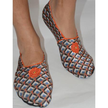  Chausson-coréen-lpc-ixli-Terrazo-orange-avant