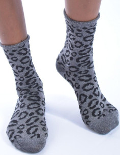 Chaussettes Bords roulés Léopard Voilà 2