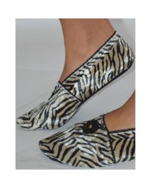  chaussons-tissu-imprimé-de-voyage-ixli-les-petits-caprices-Zébre-profil