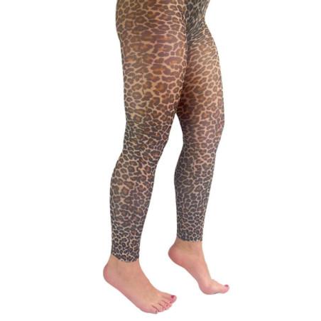 Collant-Pamela-Mann--sans-pieds-imprimé-léopard-profil