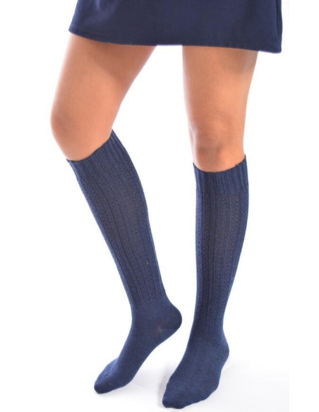 Mi bas laine RELIEF TRICOTE HIVER 