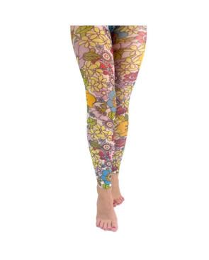 Collant-Pamela-Mann--sans-pieds-imprimé-Flower-power-avant