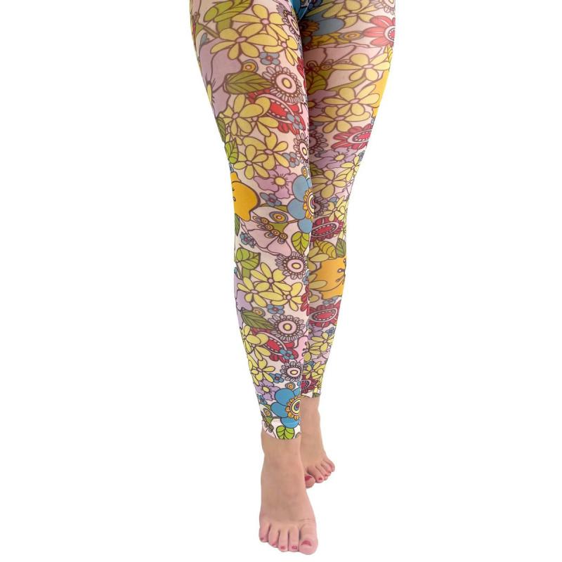 Collant sans Pieds Pamela Mann Flower Power