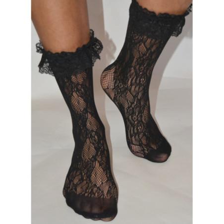 Chaussettes Caprices Dentelle à revers Dentelle