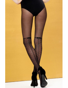 Collant plumetis couture chic Omero