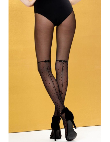 Collant plumetis couture chic Omero