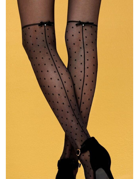 Collant plumetis couture chic Omero