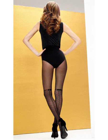 Collant plumetis couture chic Omero