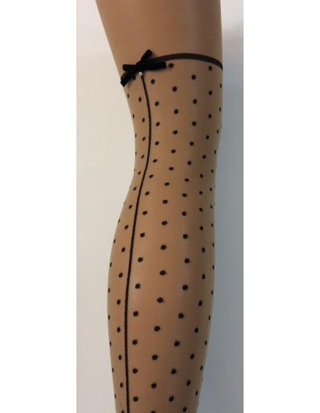 Collant plumetis couture chic Omero