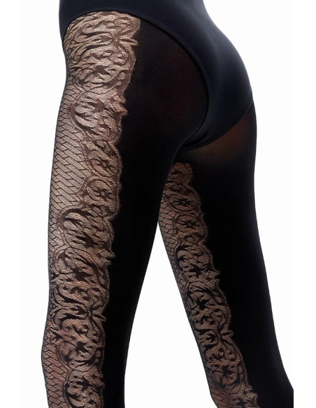 Collant Opaque et dentelle Omero