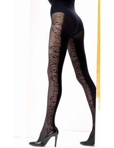 Collant Opaque et dentelle Omero 2
