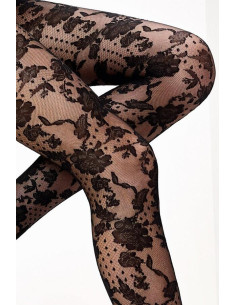 Collant dentelle Plumetis Omero