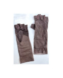 Mitaines Dentelle D'été anti UV chic chocolat