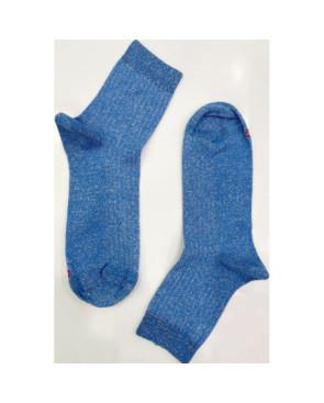 Chaussettes Coton et lurex à cotes été