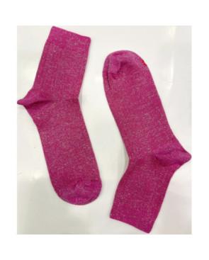 Chaussettes Coton et lurex à cotes été