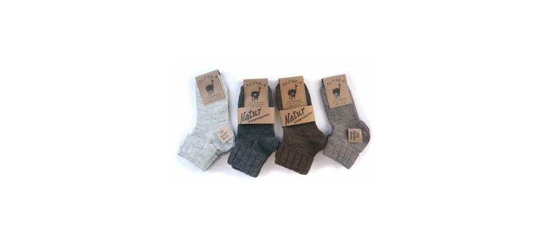 Chaussettes laine et alpaga bord confort