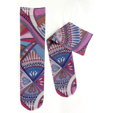Chaussettes Pierre Mantoux Imprimé Psychédélique Euphorie