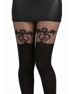 Collant Cuissarde Dragon Gothique Pamela Mann 2