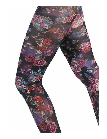 Collant Imprimé Skulls Sugar PAmela Mann