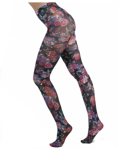 Collant Imprimé Skulls Sugar PAmela Mann
