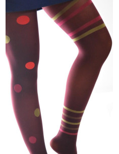 Collant Asymétriques Pois et rayures Voilà