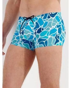 Boxer de bain Hom Alain Psyché bleu
