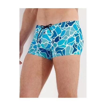Boxer de bain Hom Alain Psyché bleu