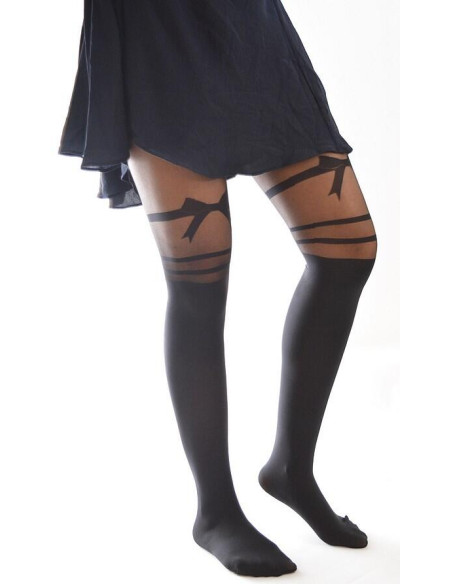 Collant opaque cuissarde Laçage élégant Voilà